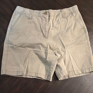 Talbots Tan Chino Bermuda Shorts